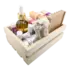 Botanical Bath Gift Set with handmade soaps, botanical oil and accessories