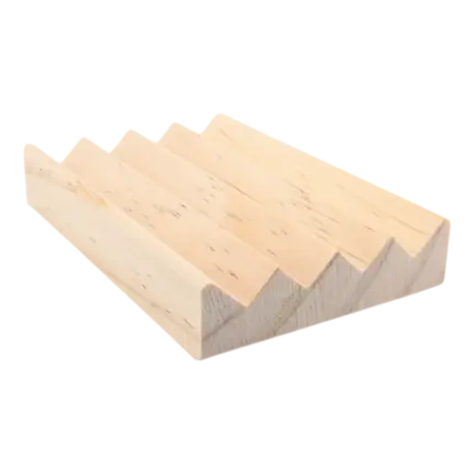 Handmade Slotted Wood Soap Dish product photo, image 2