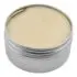 Open one ounce Thrive Botanical Balm tin showing the neutral balm texture