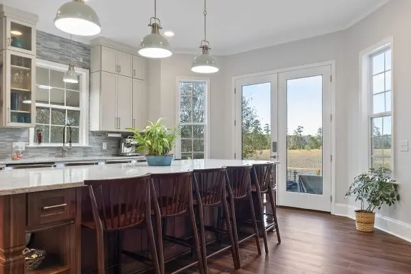 Custom kitchen remodel with large island in richmond hill, ga
