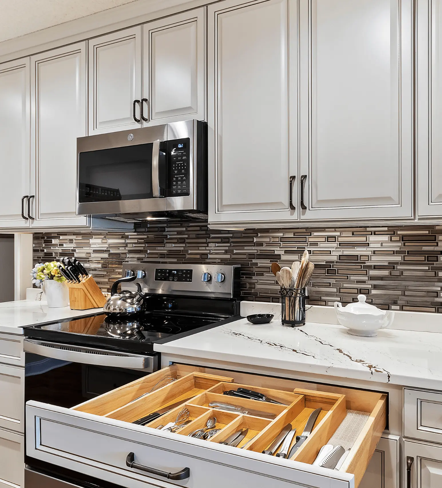 Custom Utensil Drawer Kitchen Remodel