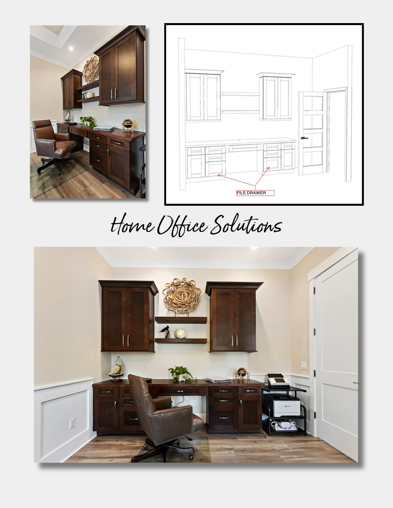 Home office design and cabinetry solutions