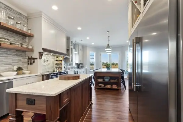 custom kitchen remodel with two islands in Richmond Hill, Ga