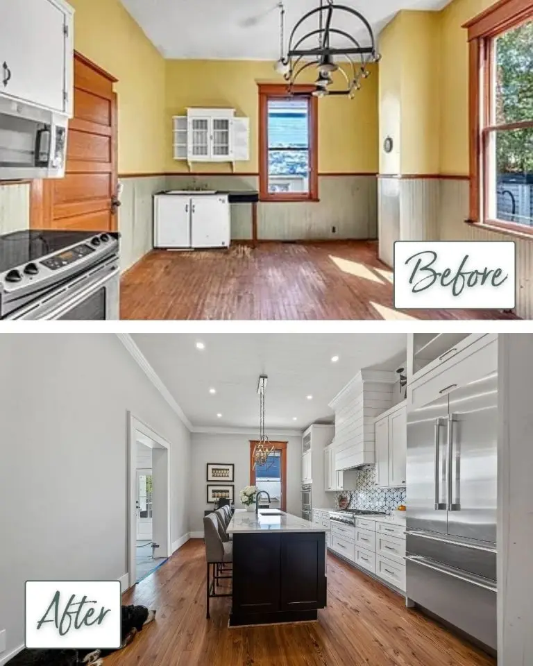 Kitchen Renovation Before and After
