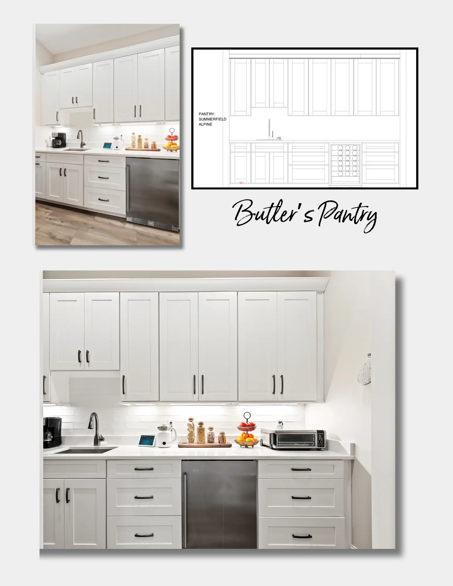 custom butler's pantry cabinets