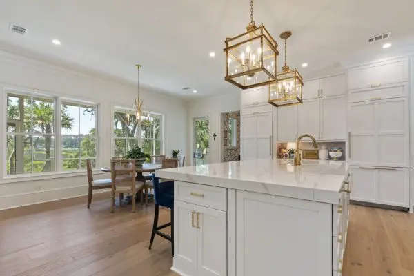 White Kitchen Cabinetry and Accents