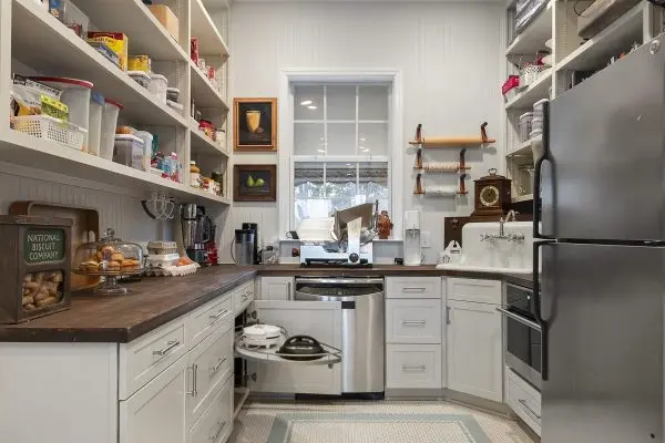 pantry remodel with custom cabinets