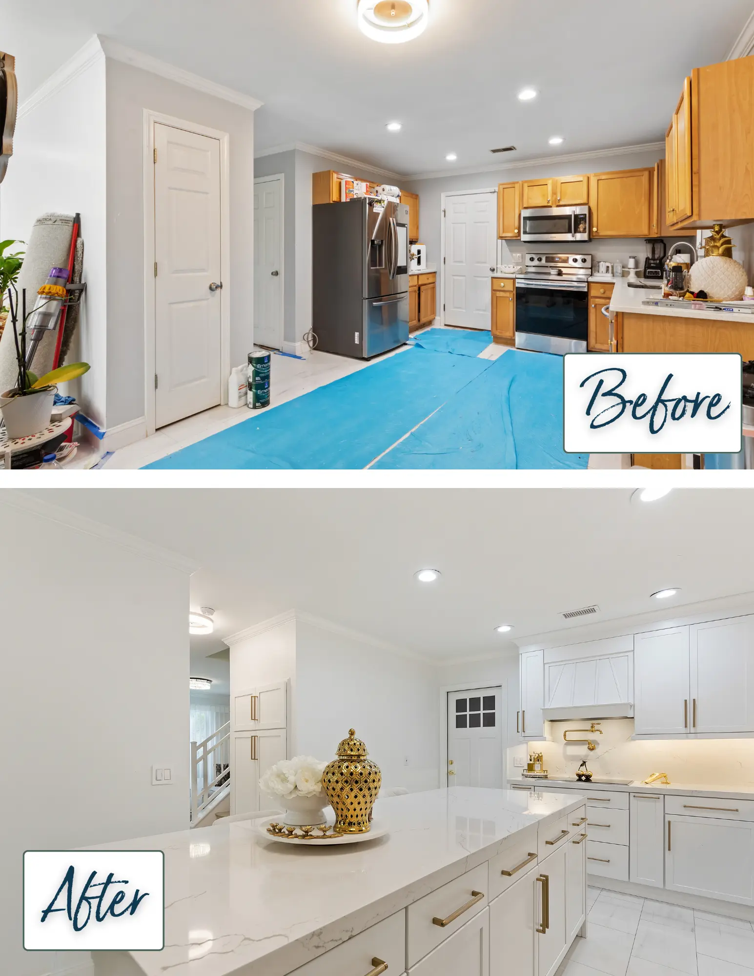 Kitchen Renovation Before and After