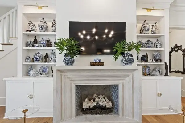 Fireplace Renovation Cabinetry Installation