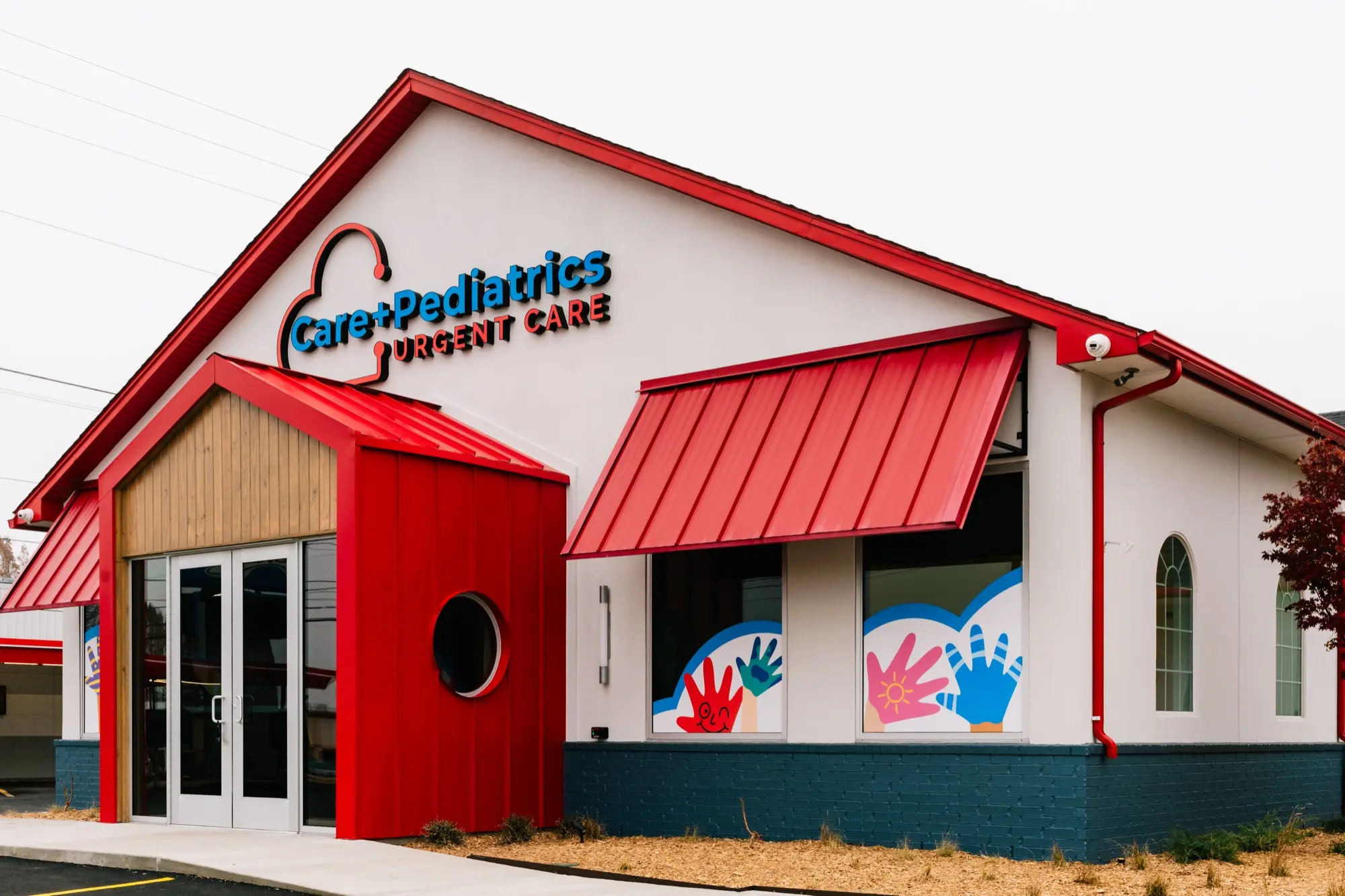 The Care+ Pediatrics Urgent Care storefront at the South OKC clinic