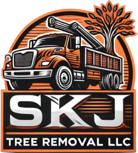 SKJ Tree Removal logo featuring a stylized tree design