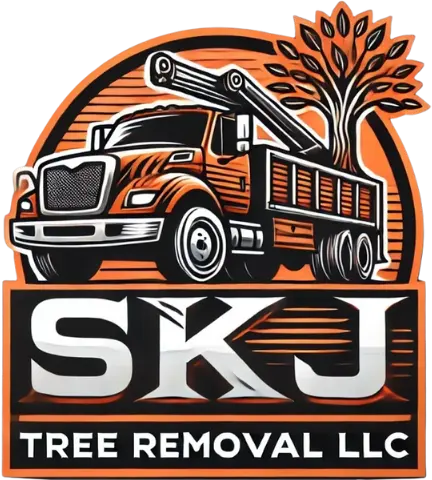SKJ Tree Removal logo featuring a stylized tree design