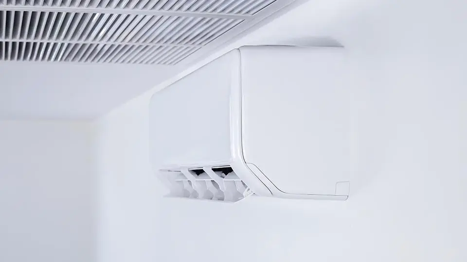 mini-split in a room