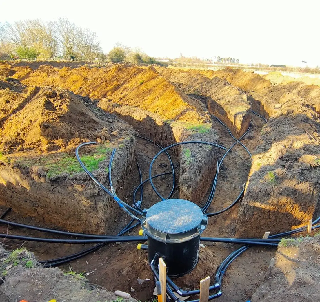 ground source heat pump installation