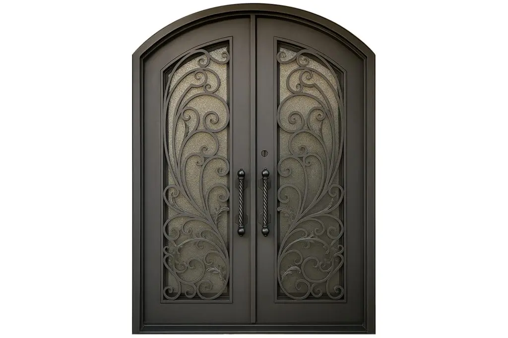 Nova Royal Series Wrought Iron Custom Exterior Door Style 333