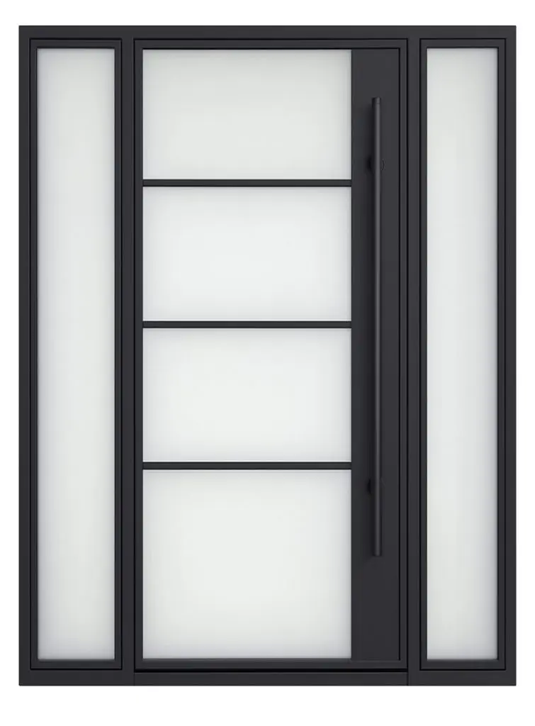 Nova Royal Series Wrought Iron Custom Exterior Door Style 105