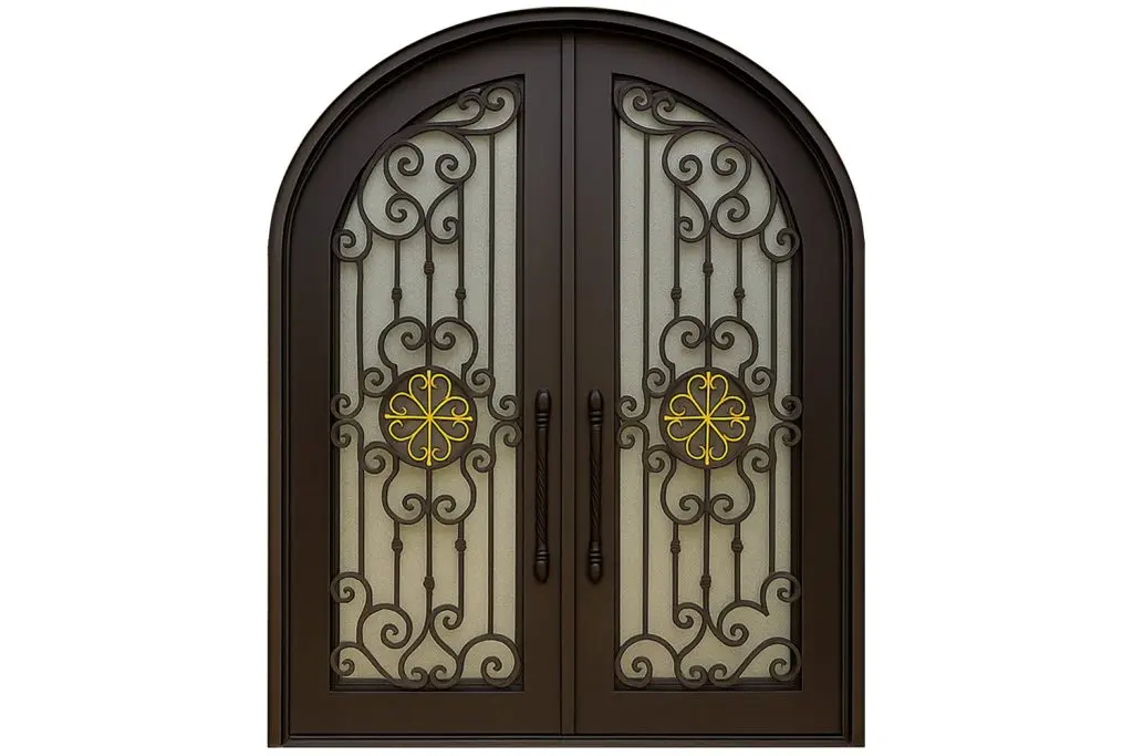 Nova Royal Series Wrought Iron Custom Exterior Door Style 188