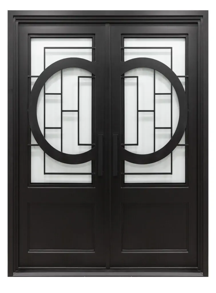 Nova Royal Series Wrought Iron Custom Exterior Door Style 050