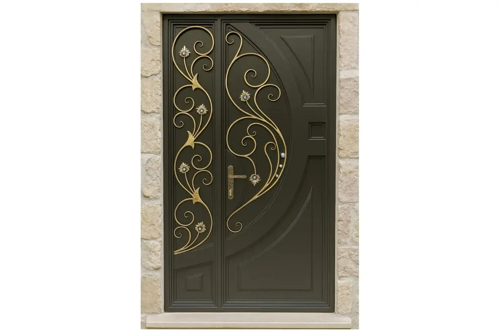 Nova Royal Series Wrought Iron Custom Exterior Door Style 340