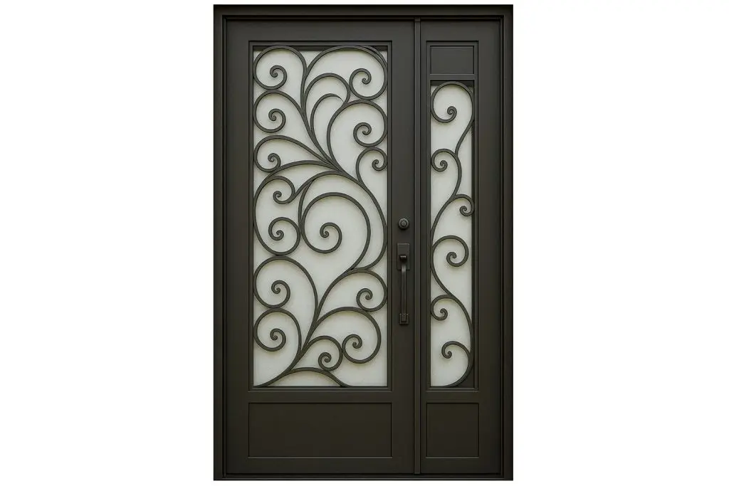Nova Royal Series Wrought Iron Custom Exterior Door Style 273