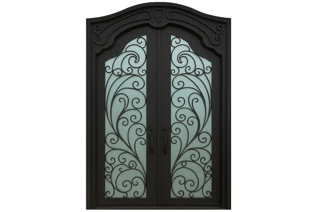 Nova Royal Series Wrought Iron Custom Exterior Door Style 212