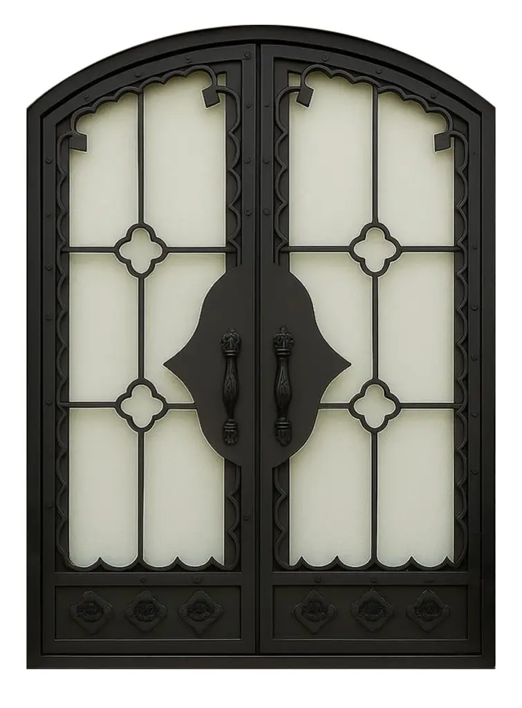 Nova Royal Series Wrought Iron Custom Exterior Door Style 208