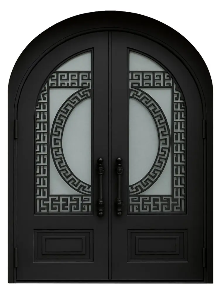 Nova Royal Series Wrought Iron Custom Exterior Door Style 056