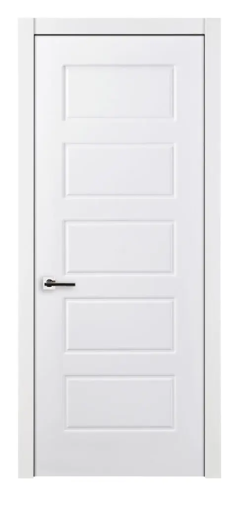 Nova 5 Panel Soft White Laminated Traditional interior Door