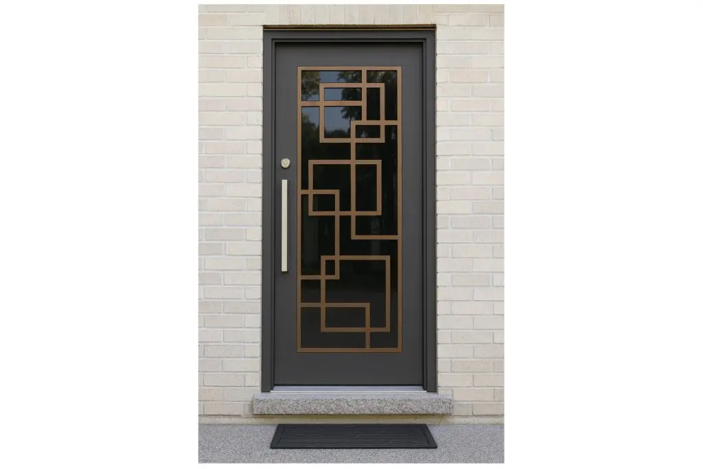 Nova Royal Series Wrought Iron Custom Exterior Door Style 086