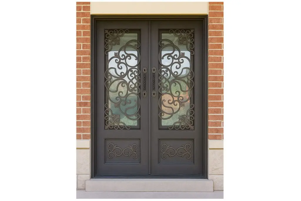 Nova Royal Series Wrought Iron Custom Exterior Door Style 335