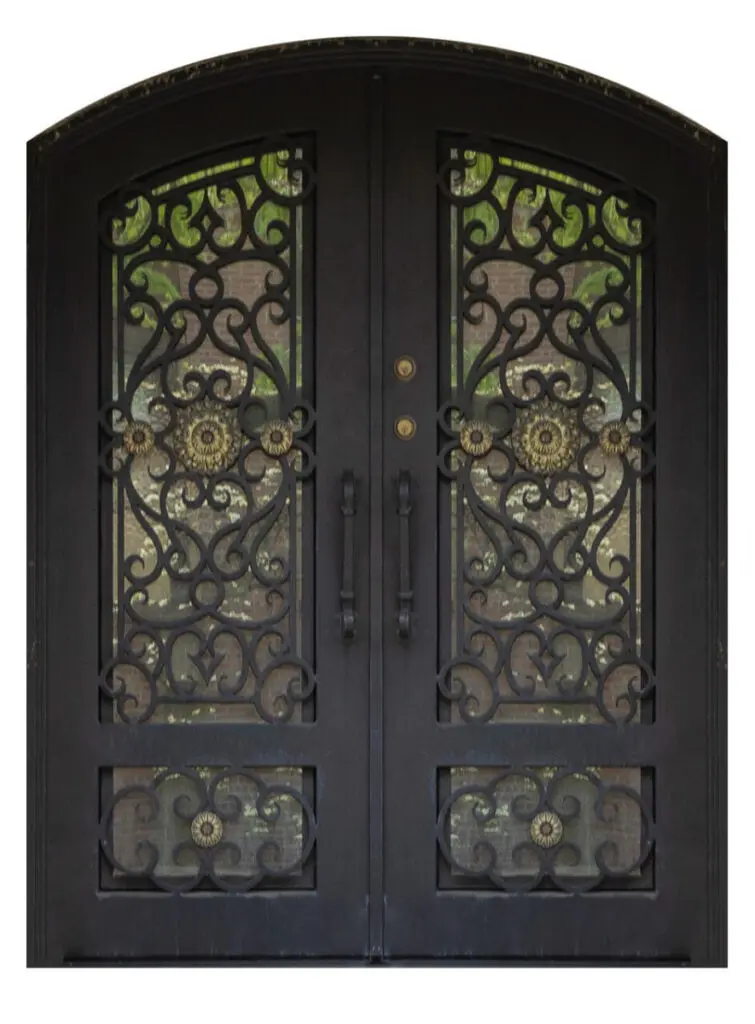 Nova Royal Series Wrought Iron Custom Exterior Door Style 045
