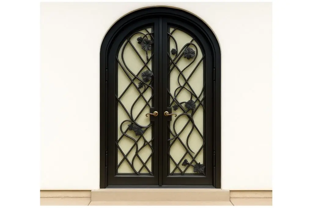 Nova Royal Series Wrought Iron Custom Exterior Door Style 164