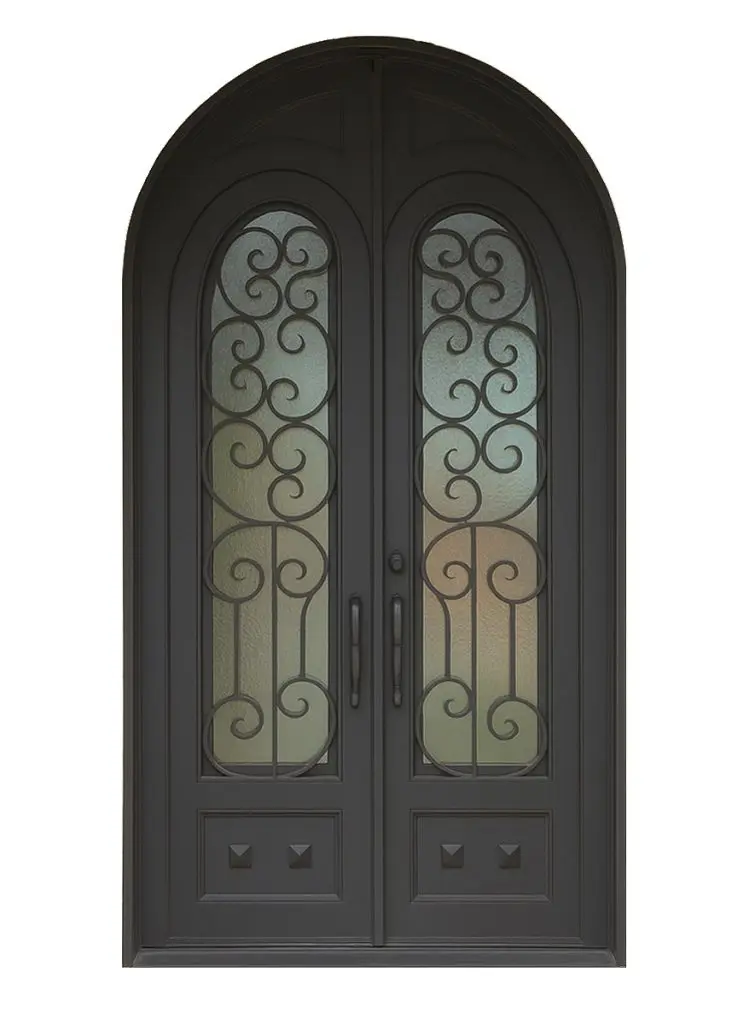 Nova Royal Series Wrought Iron Custom Exterior Door Style 251