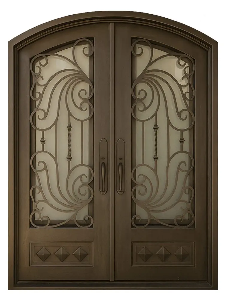 Nova Royal Series Wrought Iron Custom Exterior Door Style 316