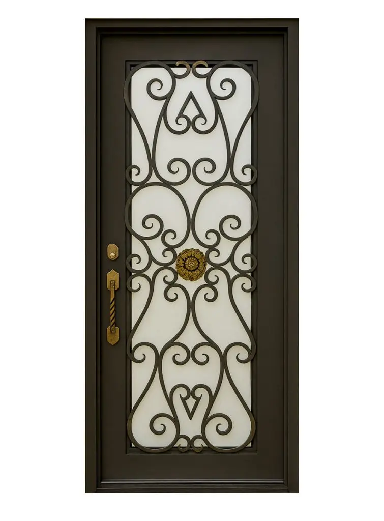 Nova Royal Series Wrought Iron Custom Exterior Door Style 268