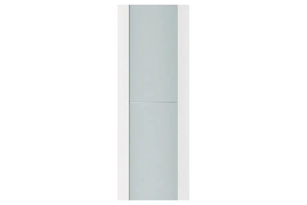 Nova Triplex 002 Soft White Laminated Modern Interior Door - Slab