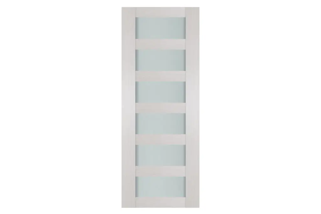 Nova 6 Lite White Wenge Wood Laminated Modern Interior Door - Slab