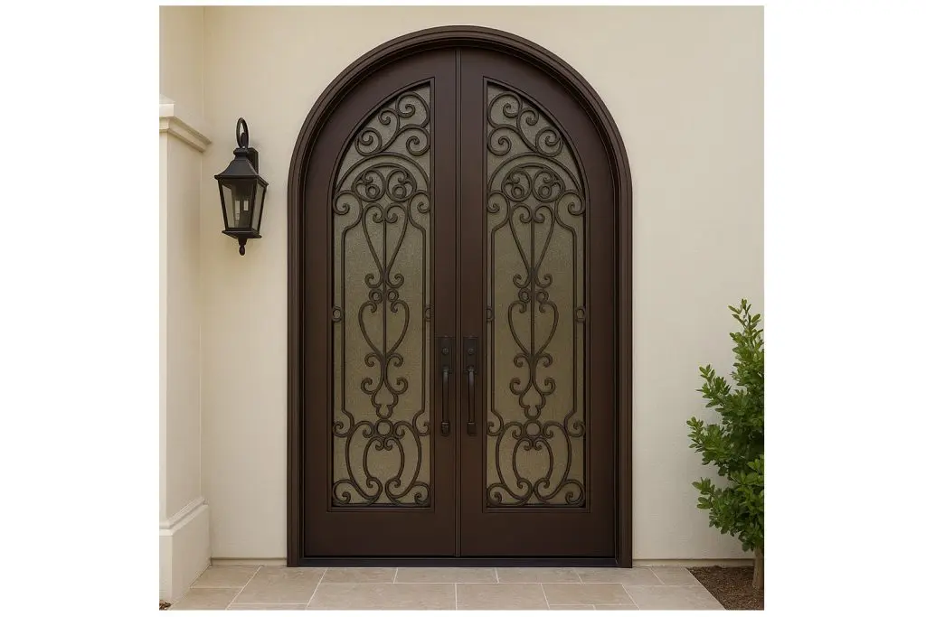Nova Royal Series Wrought Iron Custom Exterior Door Style 138