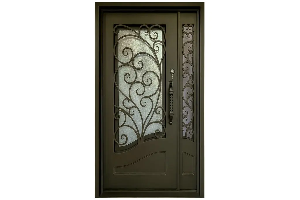 Nova Royal Series Wrought Iron Custom Exterior Door Style 322