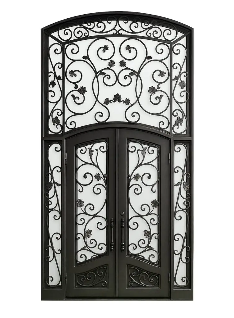 Nova Royal Series Wrought Iron Custom Exterior Door Style 358