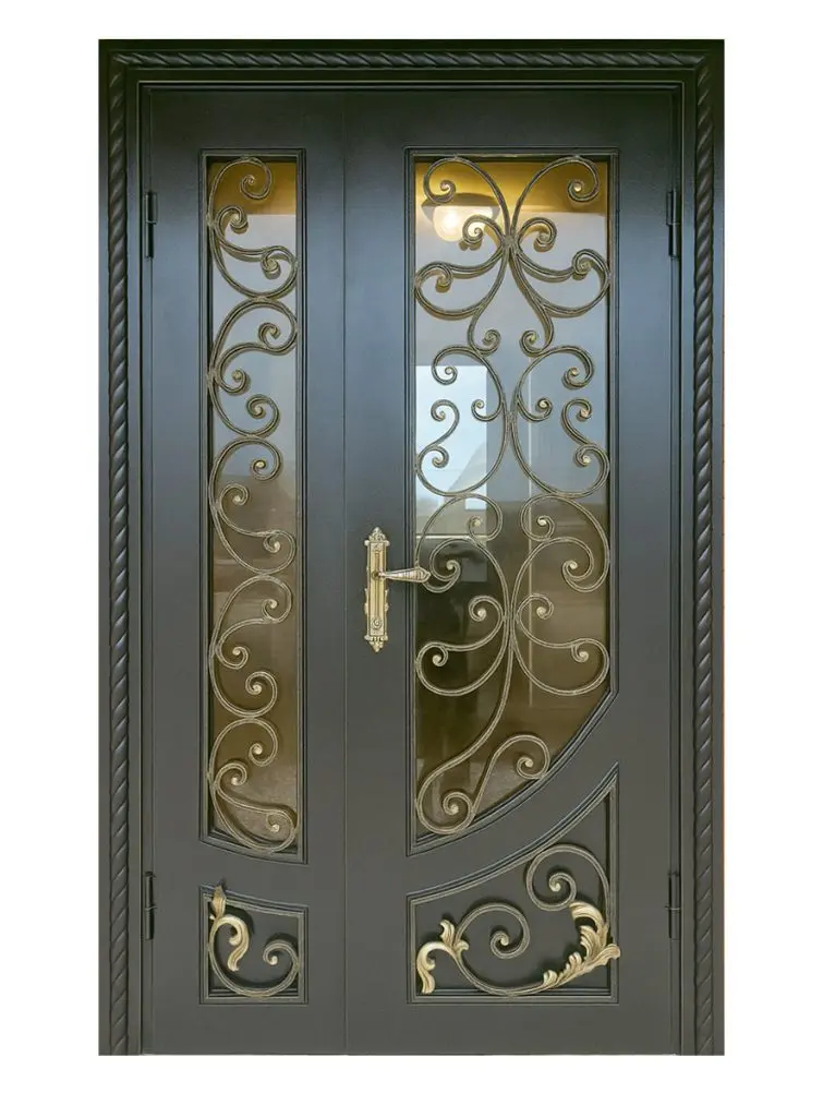 Nova Royal Series Wrought Iron Custom Exterior Door Style 305