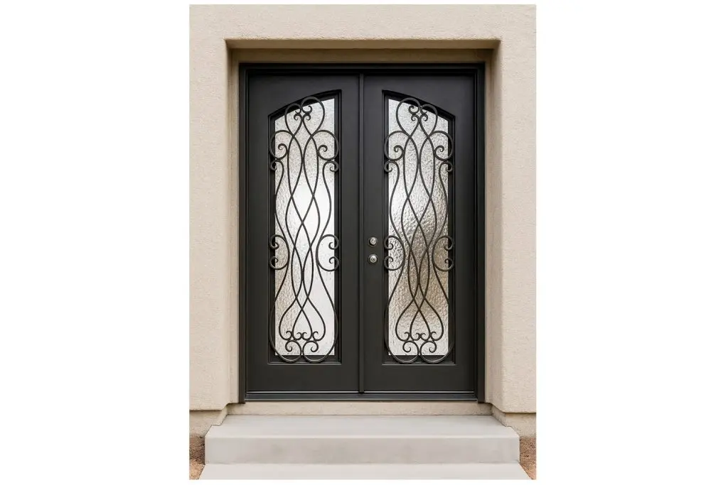 Nova Royal Series Wrought Iron Custom Exterior Door Style 319