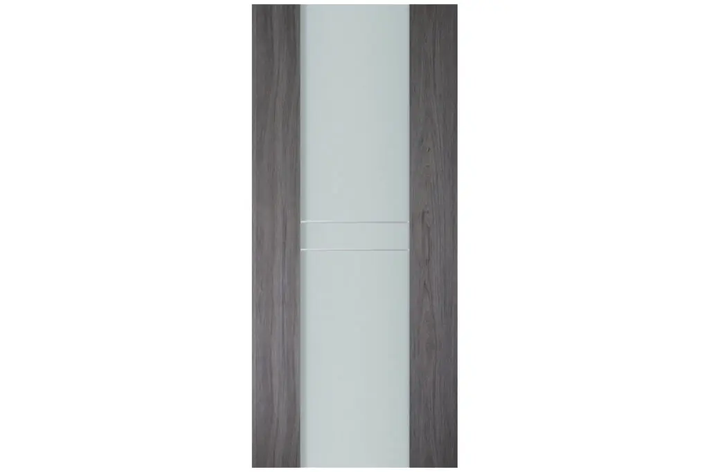 Nova Italia Vetro 2HC Swiss Elm Laminate Interior Door - Slab