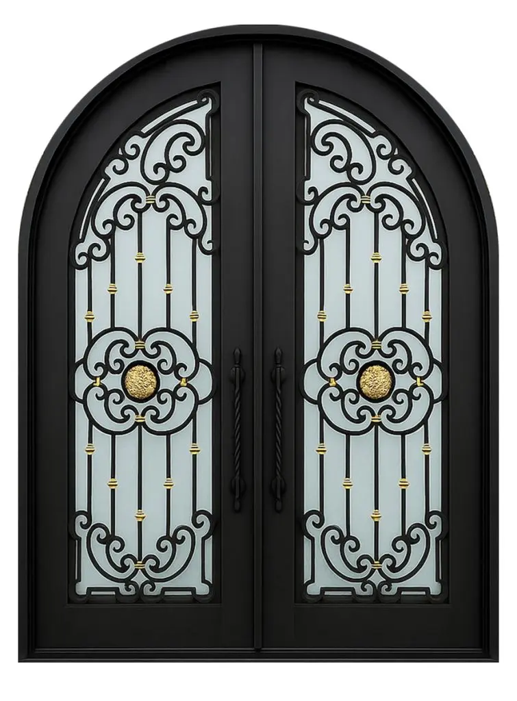 Nova Royal Series Wrought Iron Custom Exterior Door Style 197