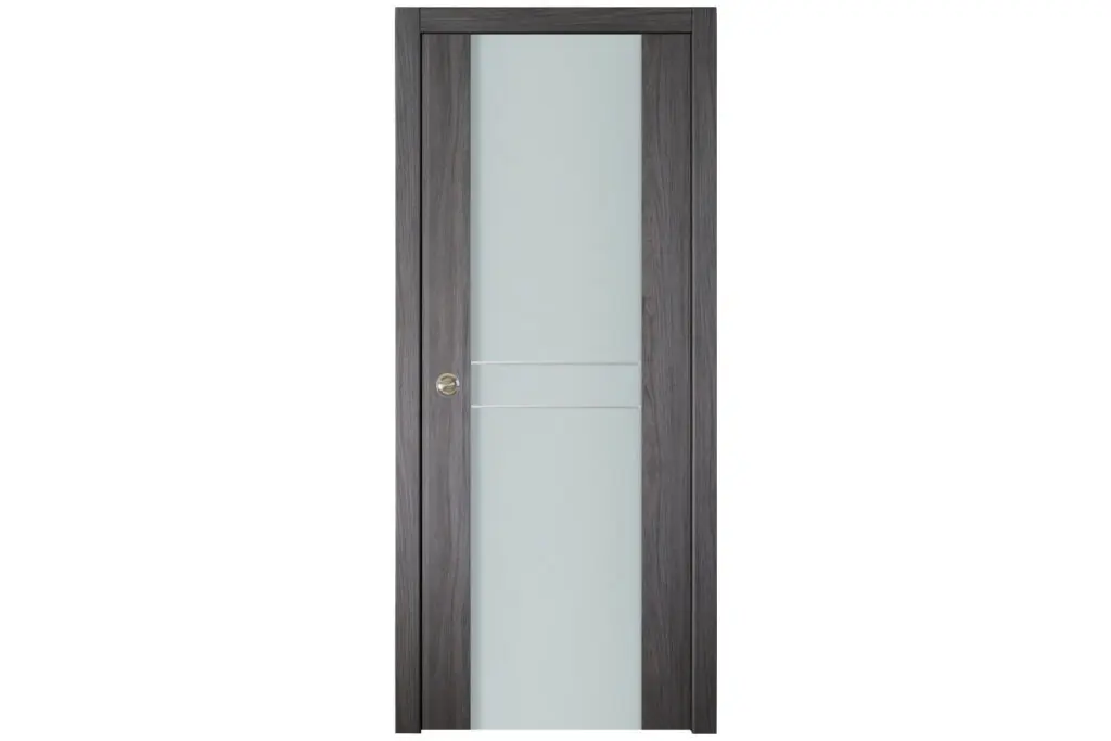 Nova Italia Vetro 2HC Swiss Elm Laminate Interior Door - Single Pocket