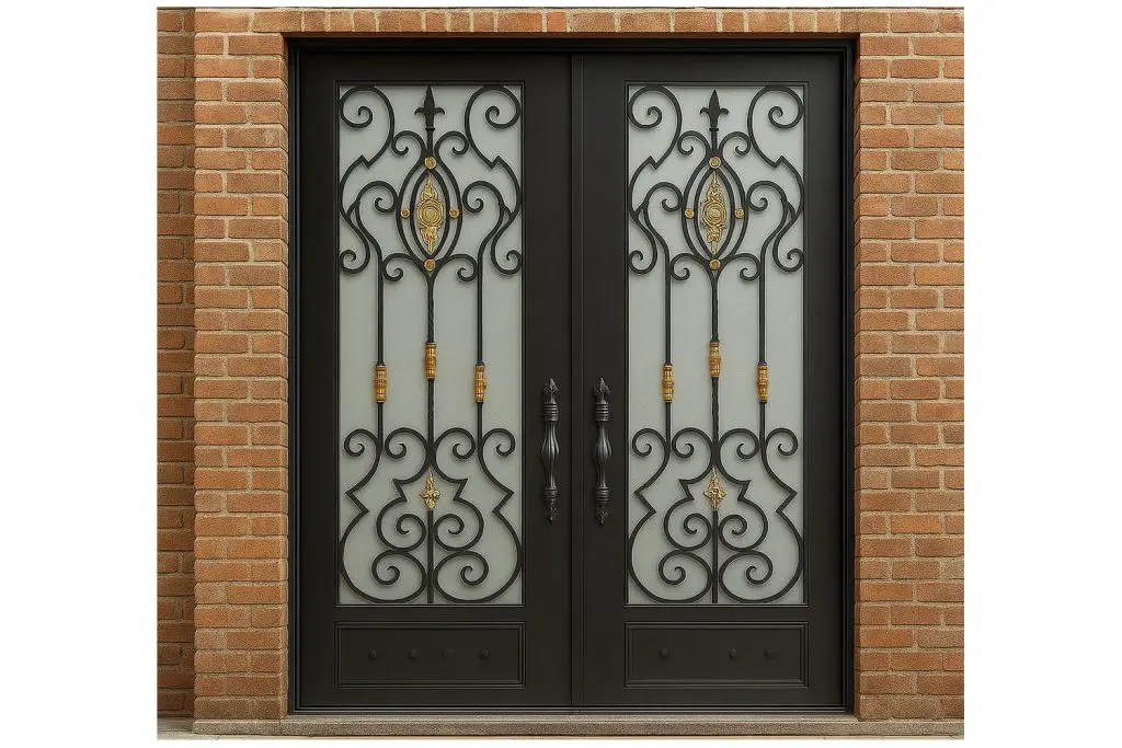 Nova Royal Series Wrought Iron Custom Exterior Door Style 219