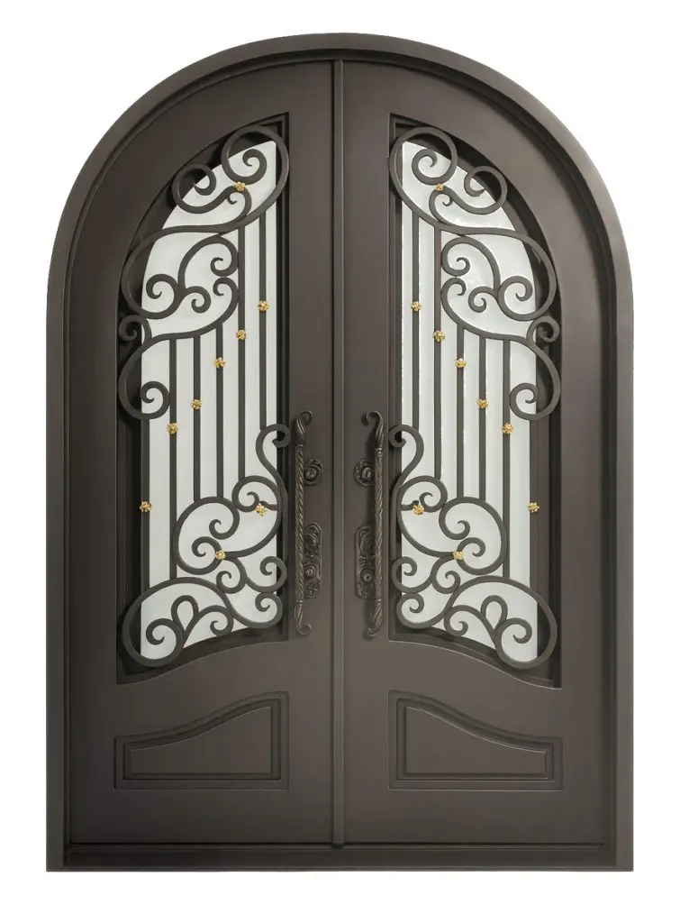 Nova Royal Series Wrought Iron Custom Exterior Door Style 112