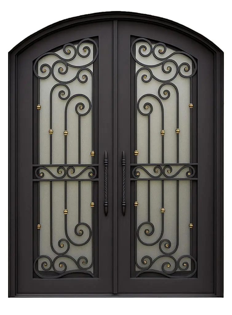 Nova Royal Series Wrought Iron Custom Exterior Door Style 183