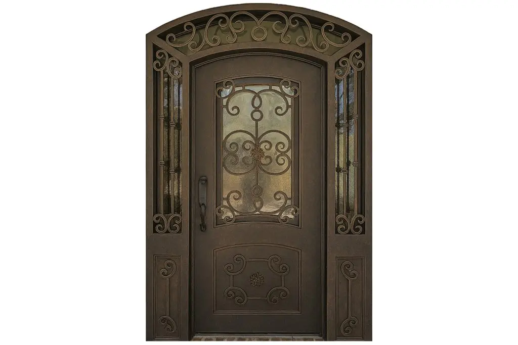 Nova Royal Series Wrought Iron Custom Exterior Door Style 166