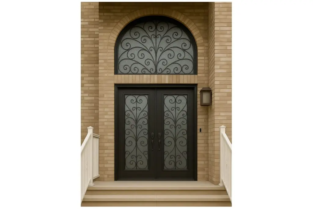 Nova Royal Series Wrought Iron Custom Exterior Door Style 266